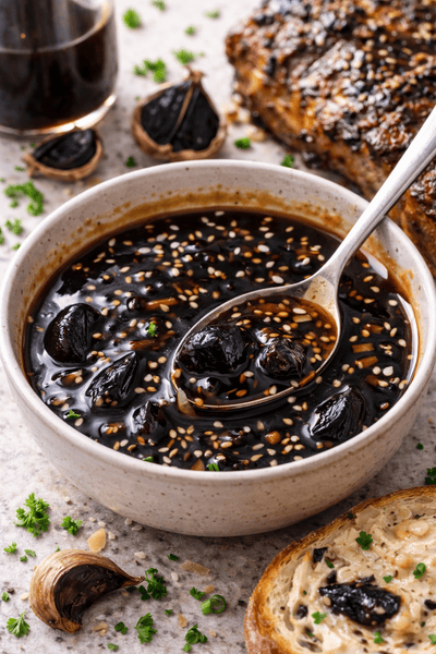 Black Garlic and Soy Sauce Glaze