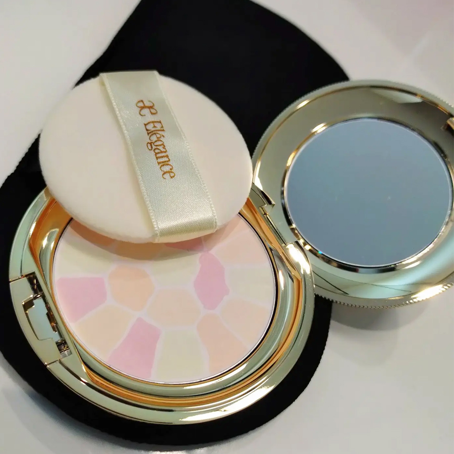 【日本直郵】 日本 ELEGANCE 雅莉格絲 歡顏蜜粉餅#6 E大餅便攜裝 8.8g