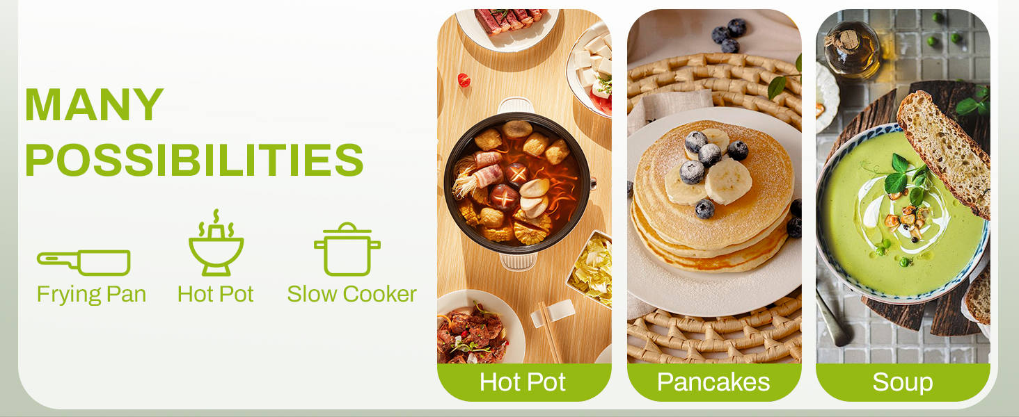 Get 2 in 1 Electric HotPot with Removable Grill Pan Delivered