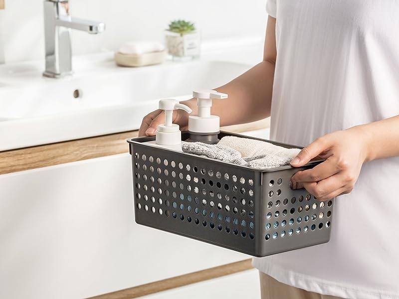 small plastic baskets for organizing