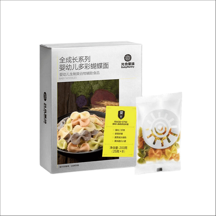 面条婴儿辅食彩蝶面200g 200 克