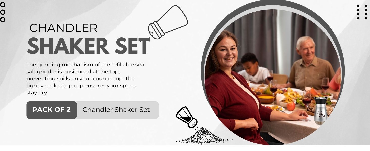 salt and pepper salt and pepper shakers set salt container salt and pepper set stainless steel shak