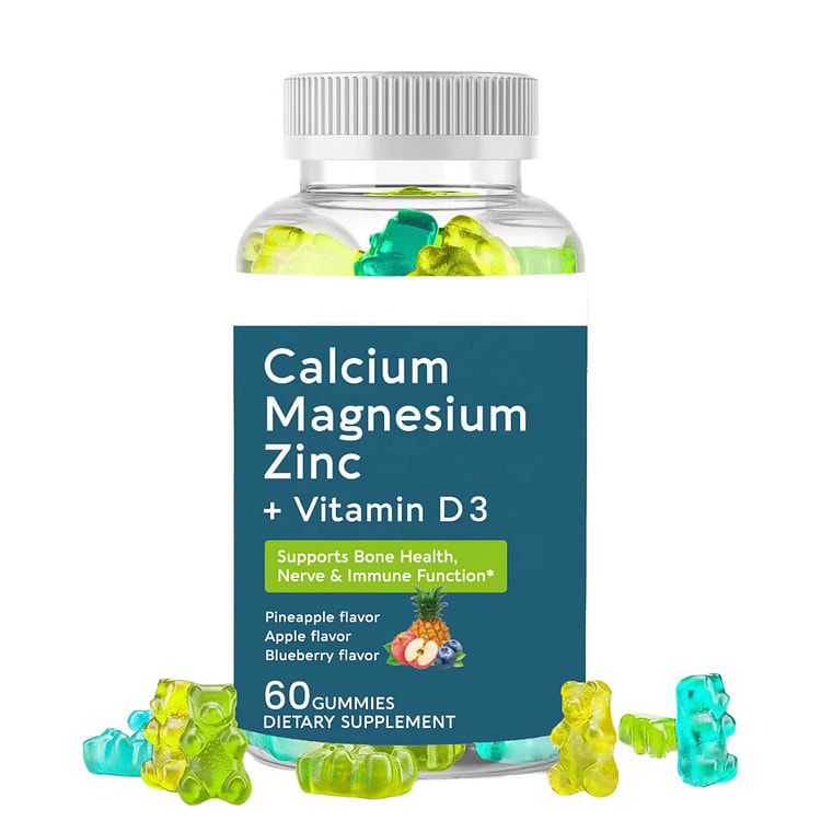 カルシウム マグネシウム 亜鉛 + D3 グミ (シュガーフリー) 1 個