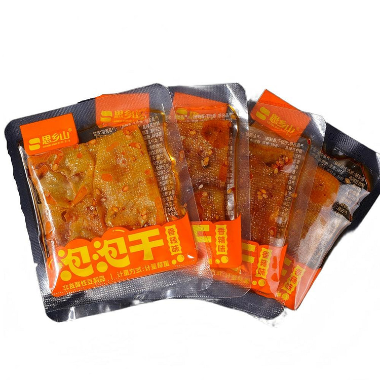 思乡山香辣泡泡干豆干零食 10 克