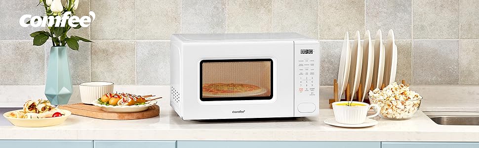 white microwave
