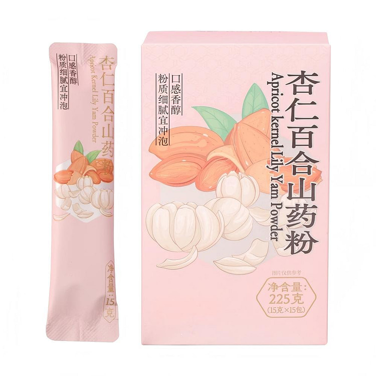杏仁百合山薬粉 潤肺止咳15g*15 225 グラム