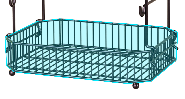 2 Tier Fruit Basket for Kitchen Counter