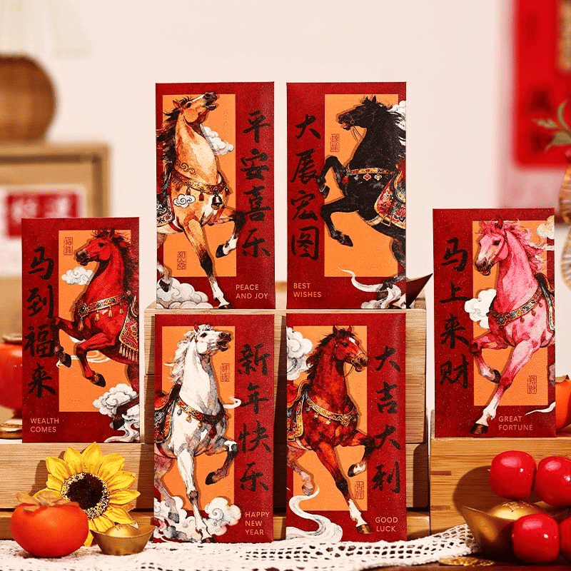 2026 Year of Horse Red Envelopes 1 each