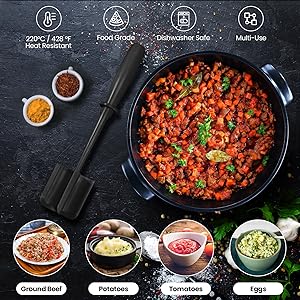 black hamburger chopper