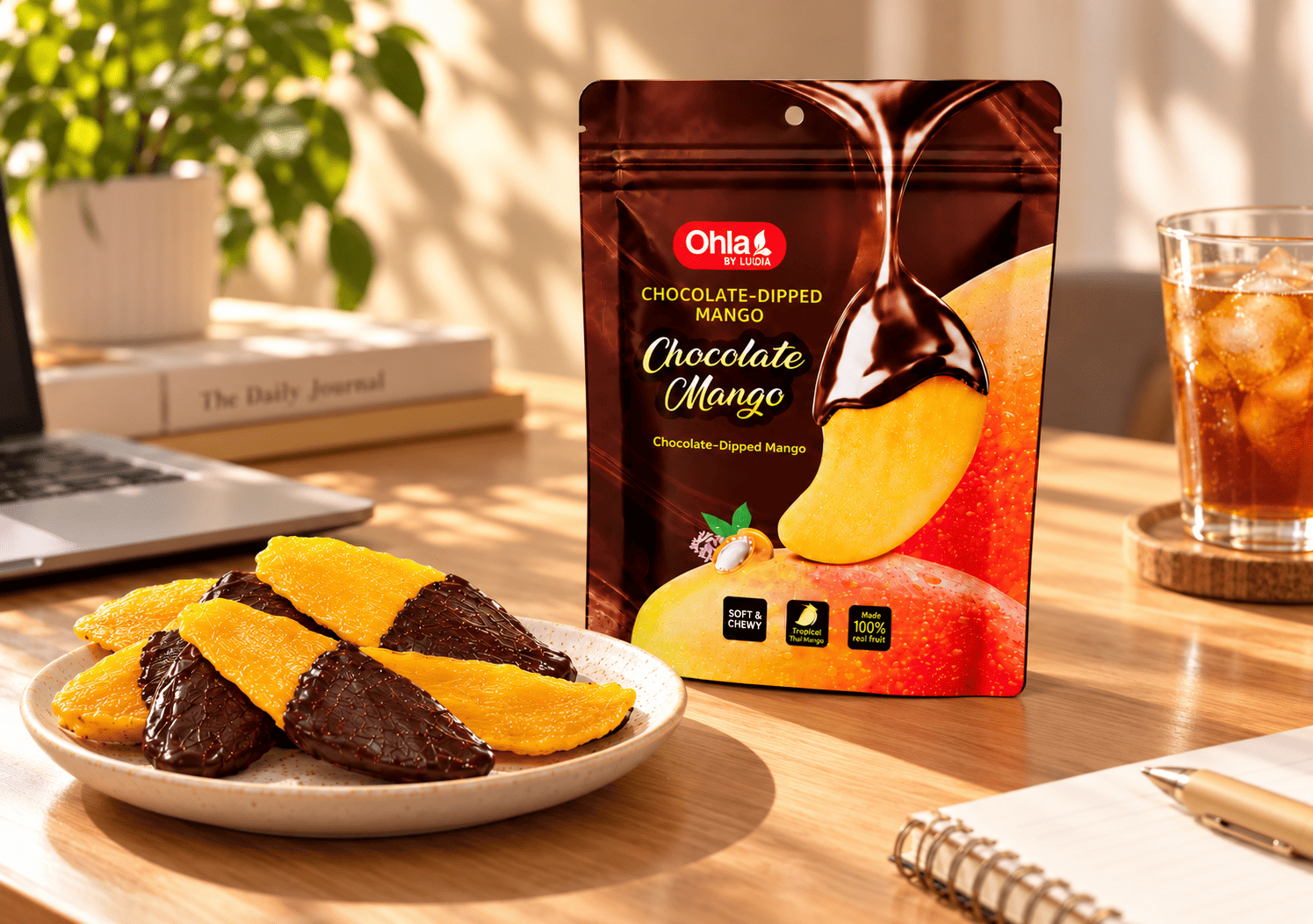 Get Ohla Chocolate Dipped Mango Vietnam 100 g Delivered | Weee! Asian ...