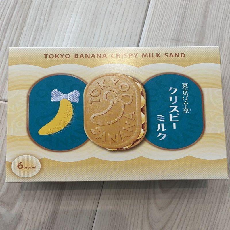 【日本直邮】日本 TOKYO BANANA 新品 牛奶夹心饼干 6枚入