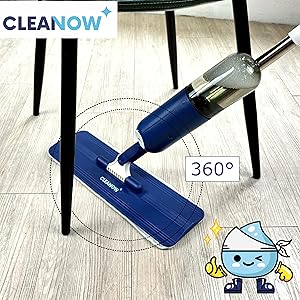 cleanow spray n shine spraymop 地板清洁拖把,清洁效率高