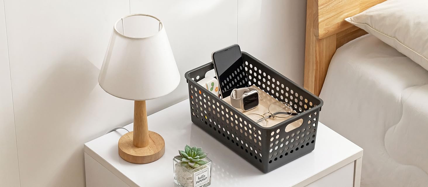 plastic storage bins