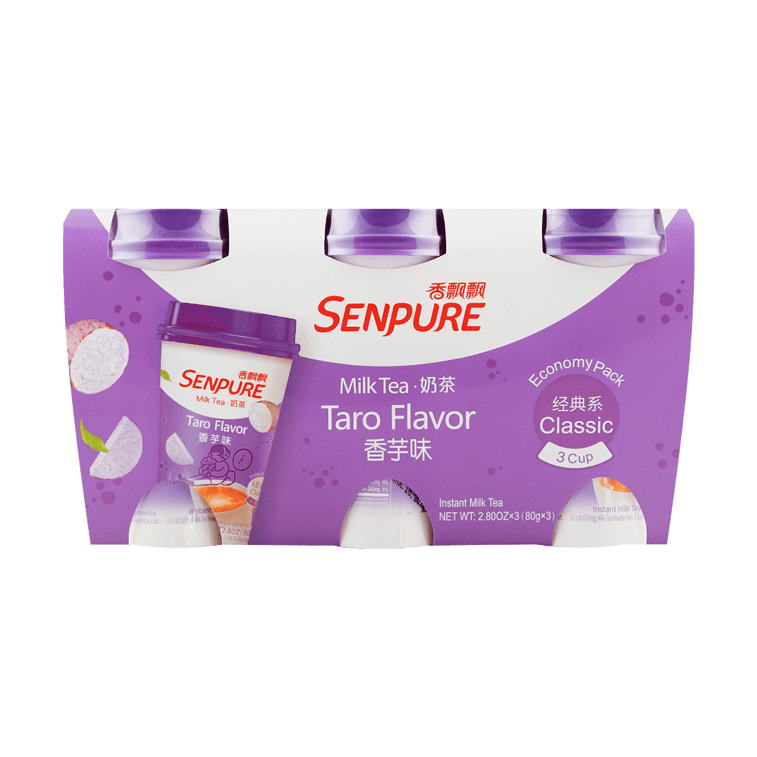 商品详情 - 香飘飘 椰果系列 香芋味奶茶 80g*3连杯 - image0