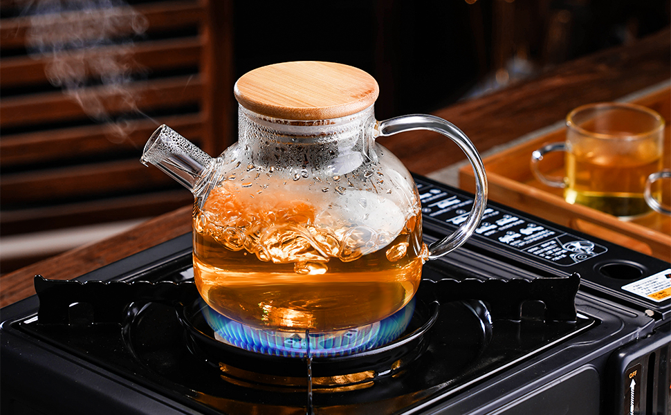 glass teapot