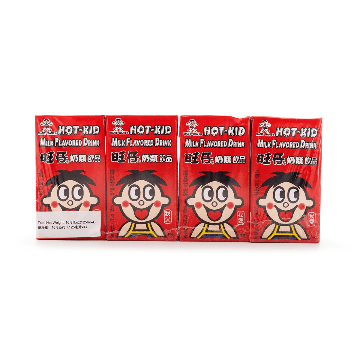 Want-Want Milk Flavored Drink 125 ml*4 pack