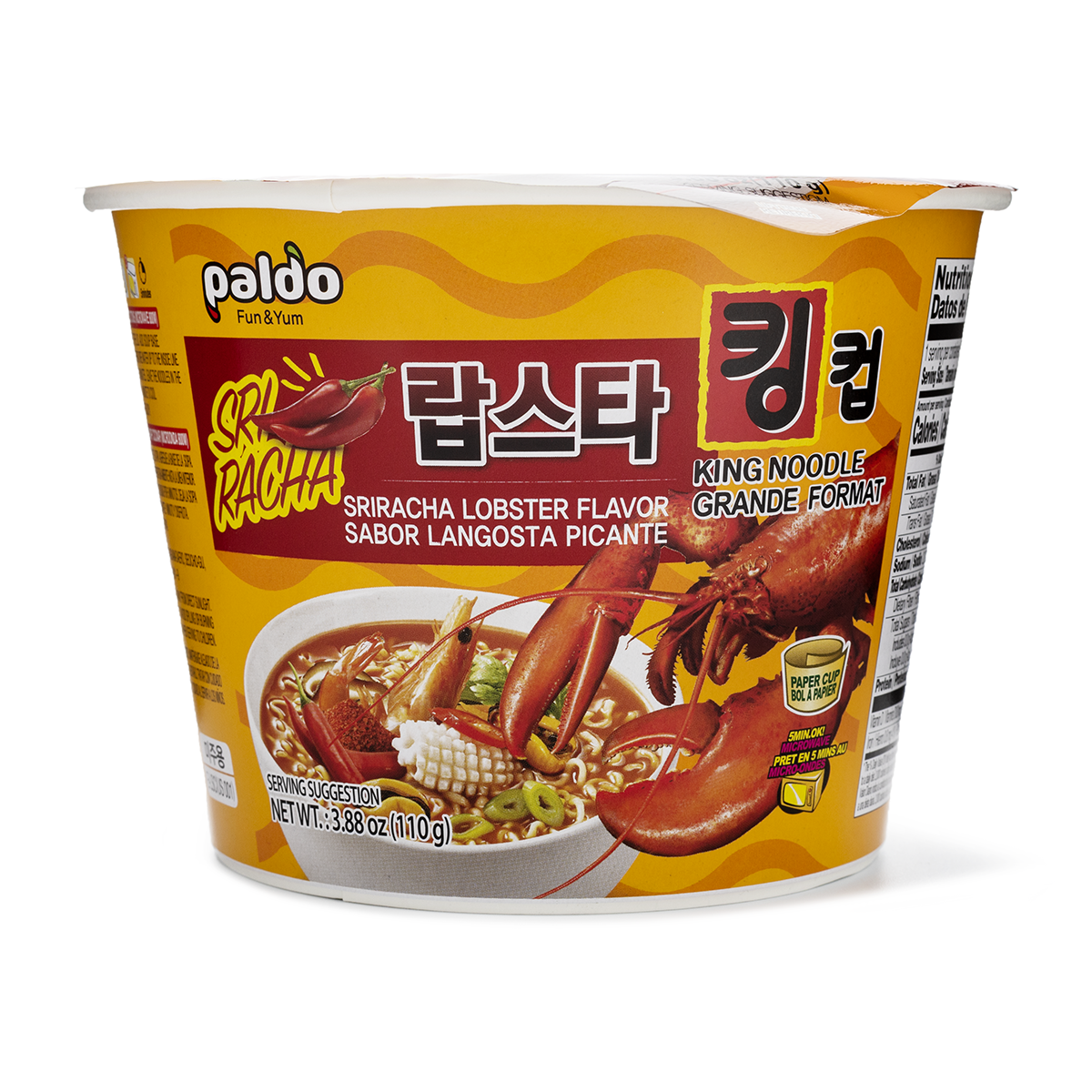 Get Paldo King Noodle Cup, Sriracha Lobster King Flavor Delivered