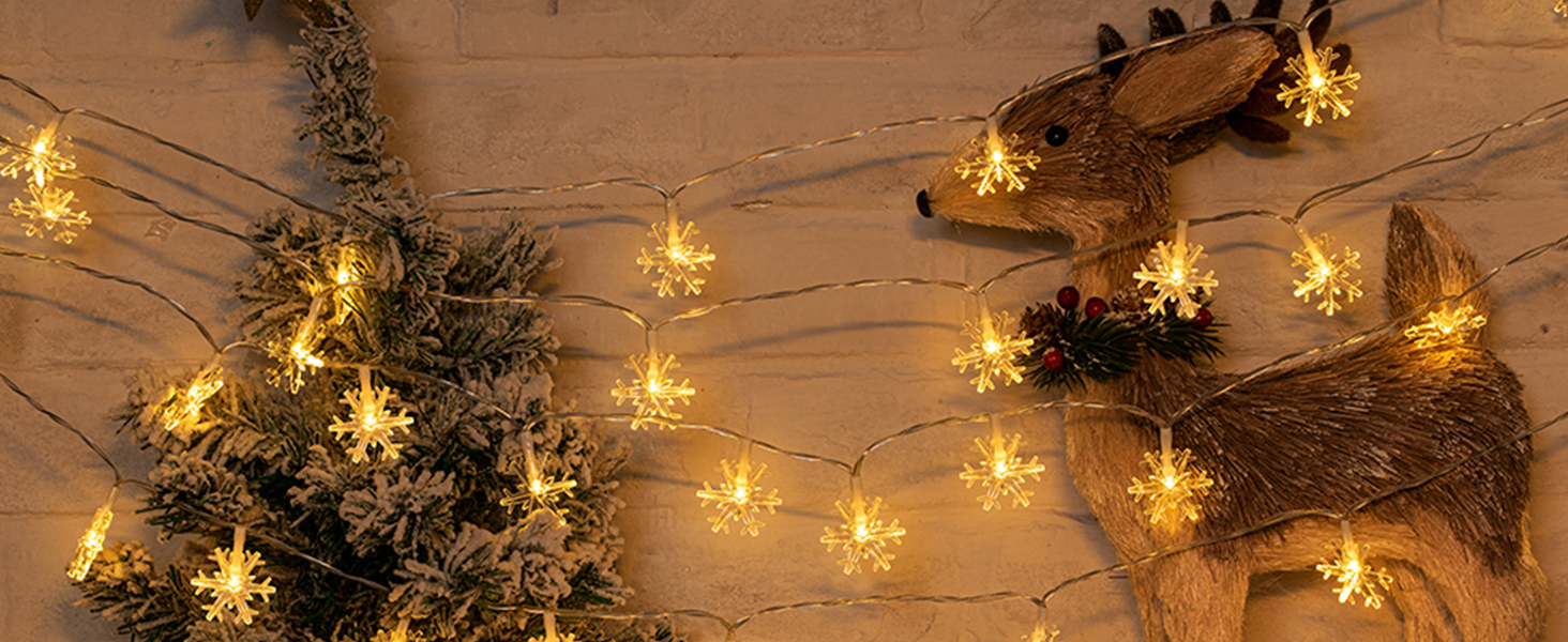Christmas snowflake lights