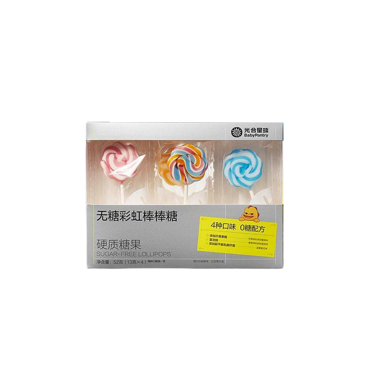베이비케어 무당 레인보우 막대사탕52g 52 그램