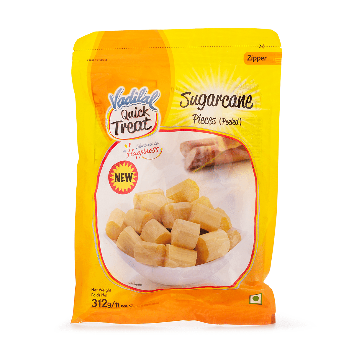 Pedaços de Cana-de-açúcar Congelados, Vadilal 11.01 onça(s)