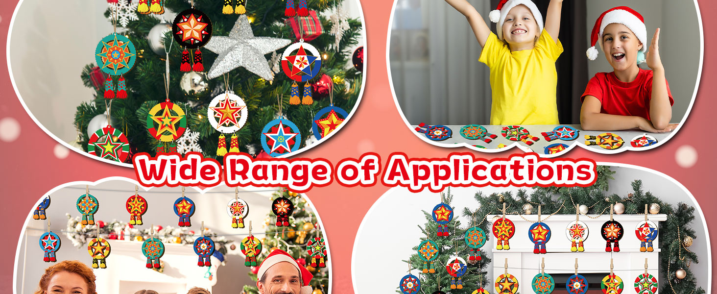 24件菲律宾圣诞装饰品传统卡皮兹星木吊坠圣诞礼传统卡皮兹星形圣诞树装饰礼品木制装饰品- 亚米, image size:1464x600