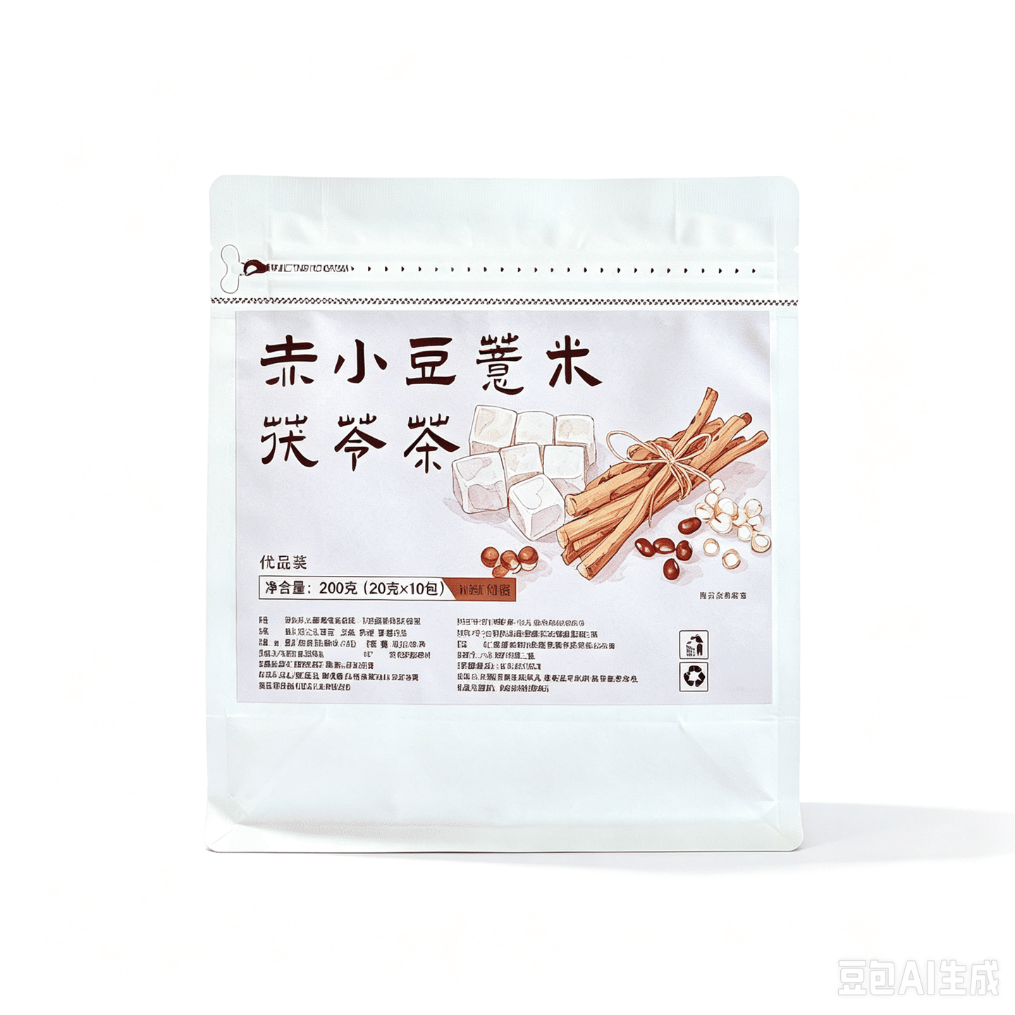 Adzuki Job’s Tears Fox Nut Poria Herbal Tea 200 g