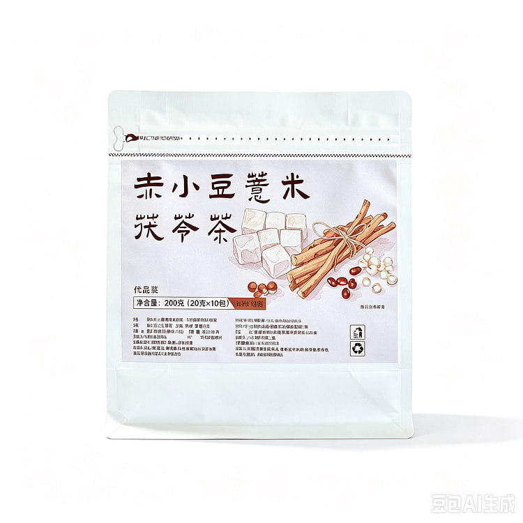 Adzuki Job's Tears Fox Nut Poria Herbal Tea 200 g