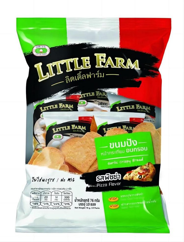 LittleFarm Toasted Bread pizza flavor 58g