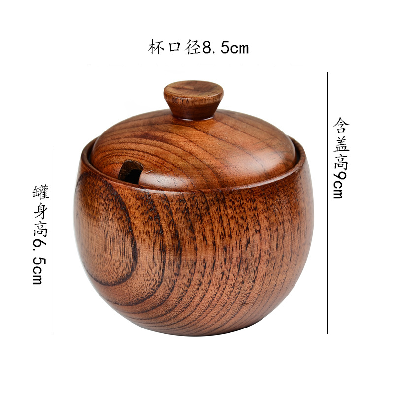 素觅【 锅铲+汤勺+饭铲+煎铲 】日式木制手工打磨 木制厨具四件套