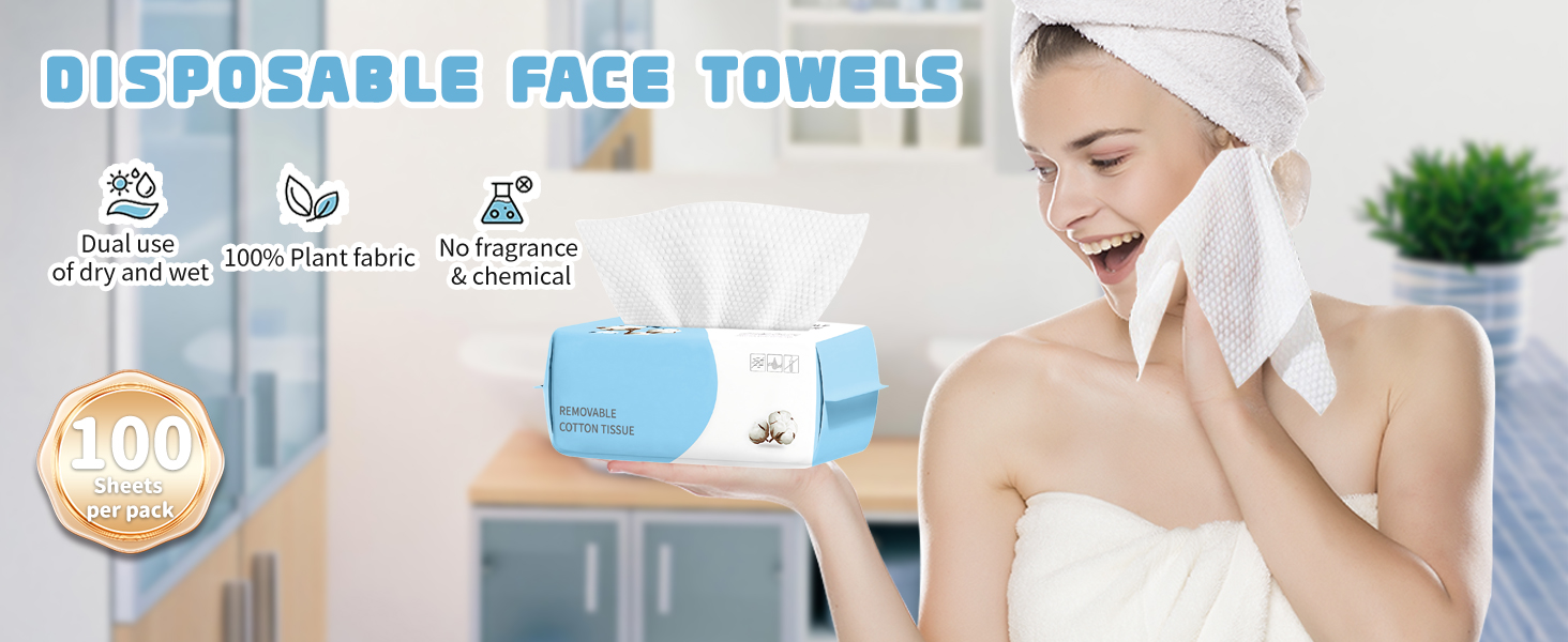 disposable face towels