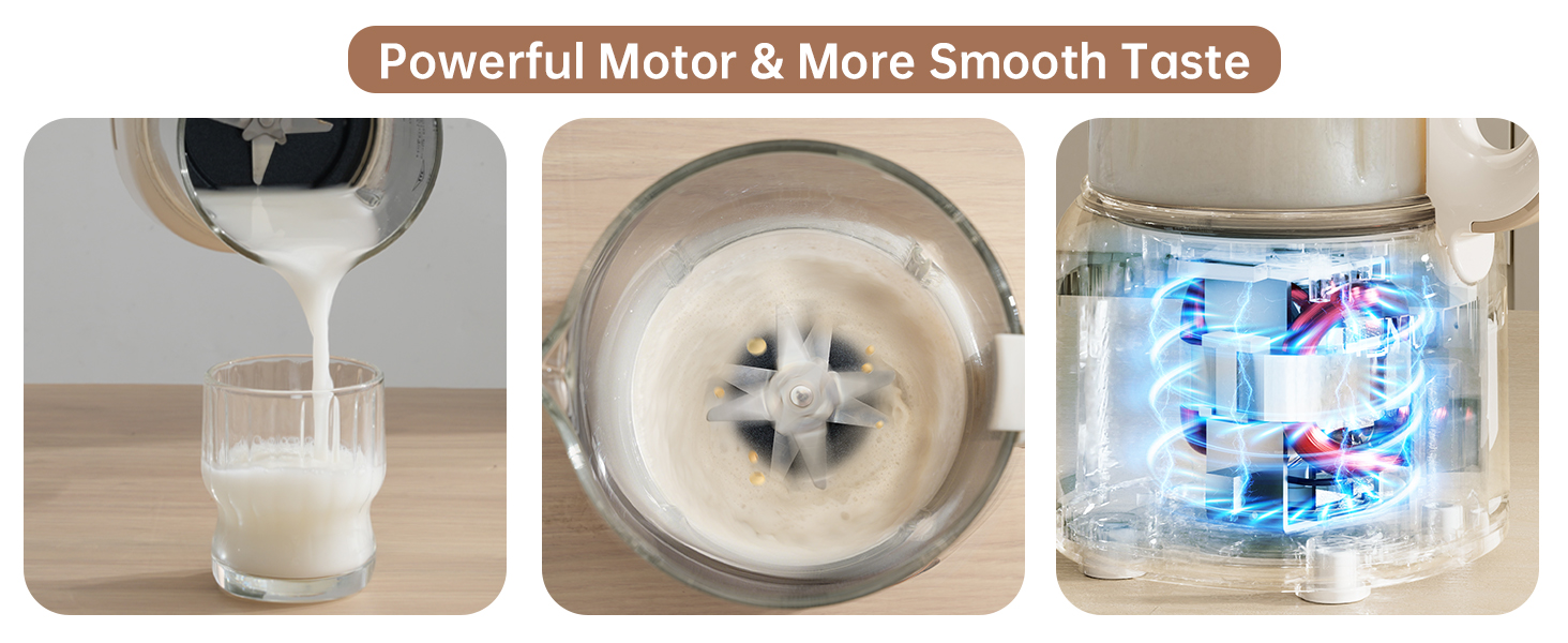 powerful motor nut milk machine