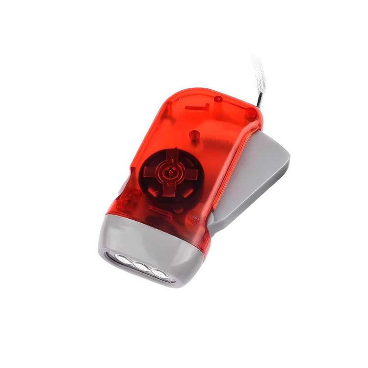 户外应急手摇发电手电筒 1 份