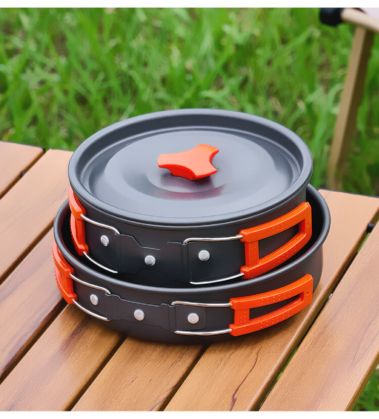 尚烤佳 野营套锅 户外锅具 野餐炊具 露营自驾锅具