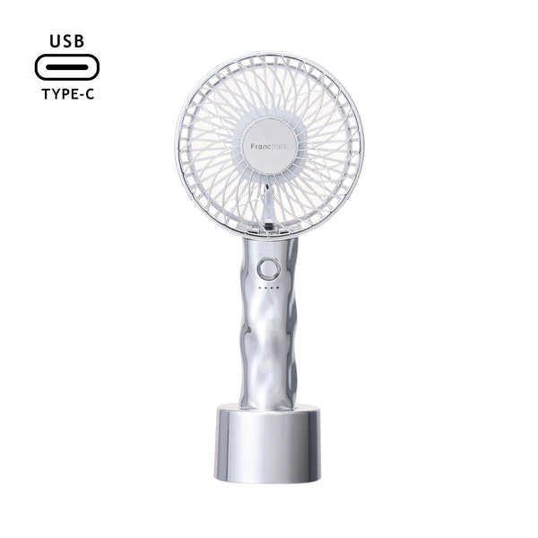 フレ ハンディファン ウェーブ シルバー