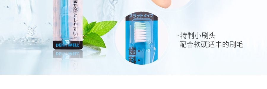 日本大正製藥 齒科醫生設計成人牙刷 一件入 前硬後軟植毛小刷頭 顏色隨機發貨