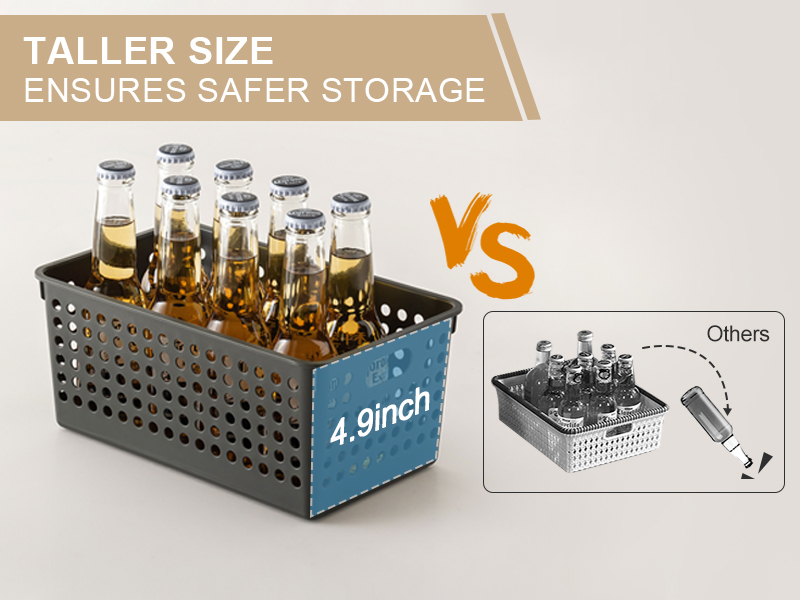 Taller size ensures safer storage