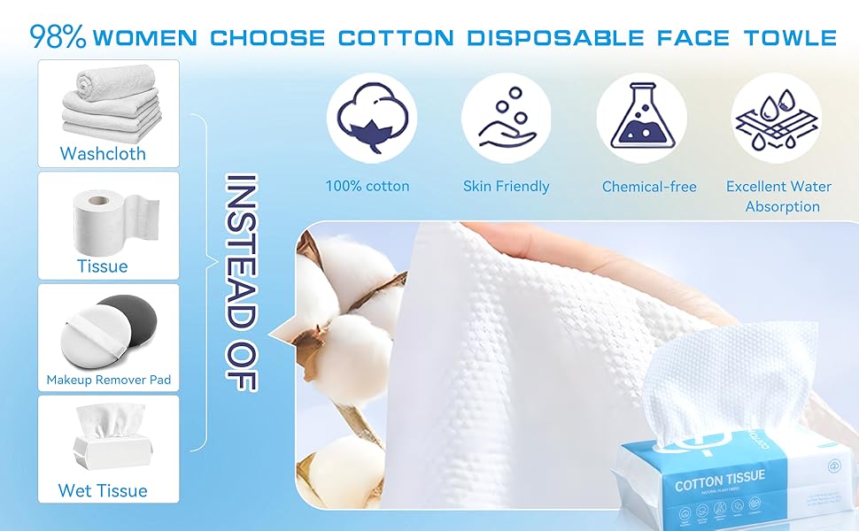 disposable face towel