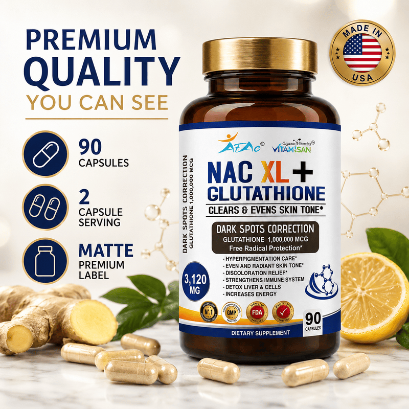 NAC XL 谷胱甘肽高級抗氧化配方膳食補充劑 90 粒膠囊