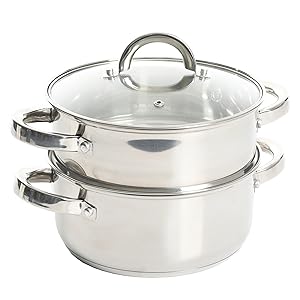 Oster cookware, steamer set, stove top steamer, dutch oven, steamer basket, stainless steel steamer