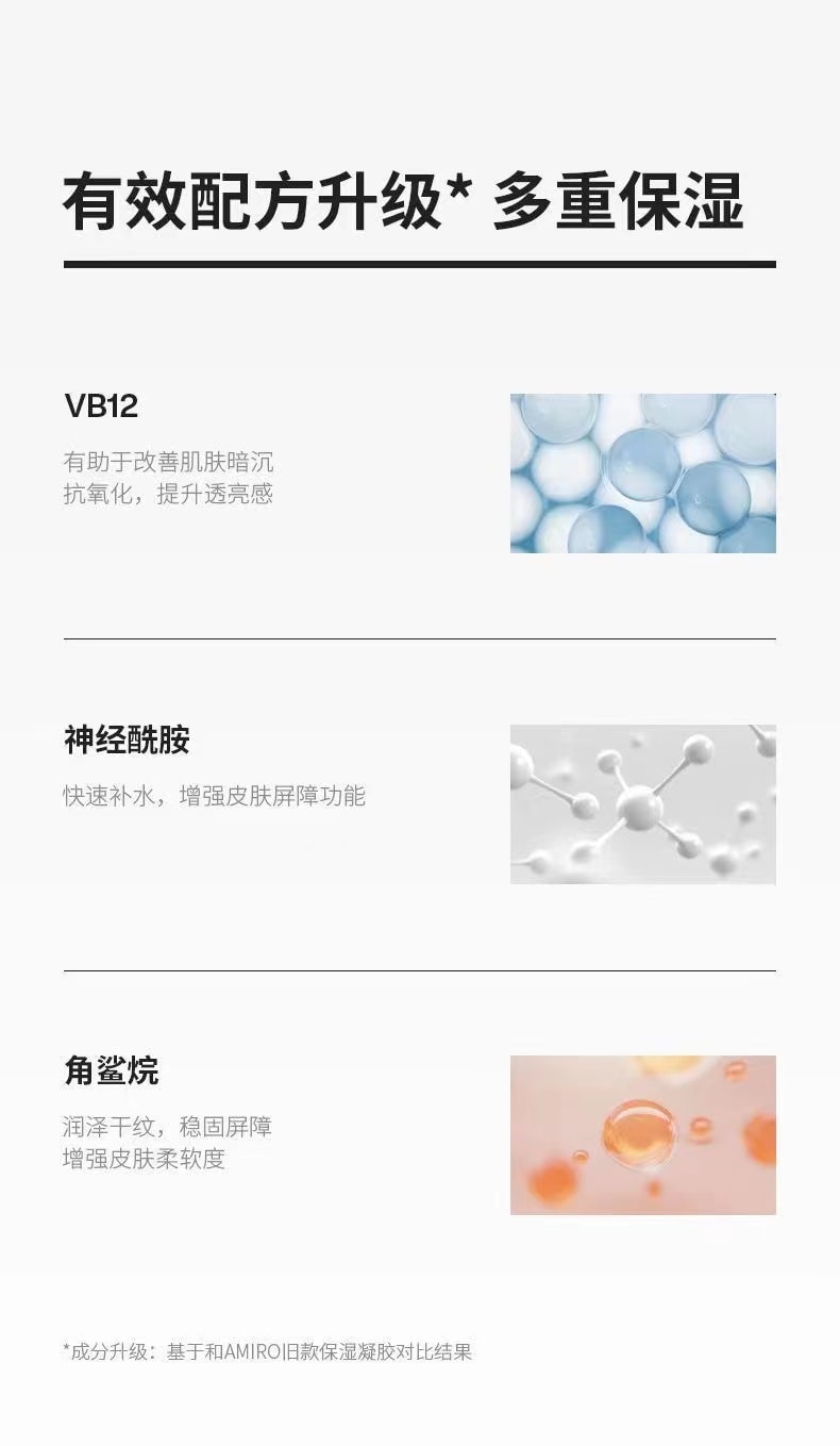 【中国直邮】AMIRO 觅光凝胶RF射频美容仪专用脸部高导入保湿官配凝胶深层锁水70ml