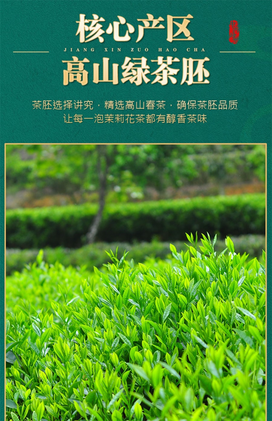 【中国直邮】中闽峰州   茉莉龙珠茉莉花茶特级浓香型 2024新茶叶绣球礼盒装  500g/桶