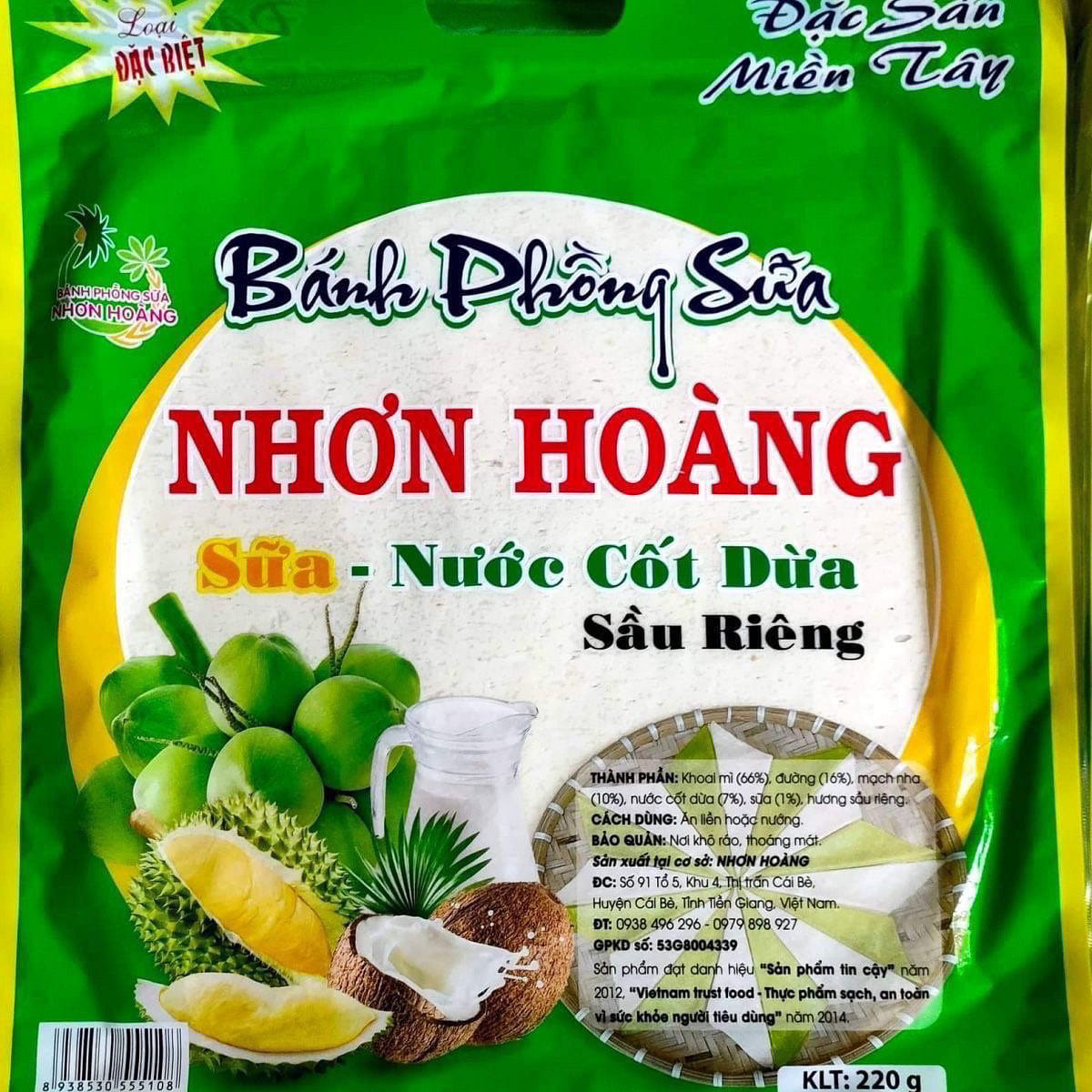 Vietnamese Milk Rice Paper Coconut Flavor 220 g