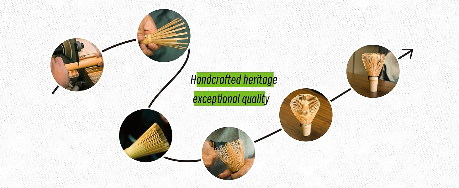 The matcha whisk is handcrafted with heritage and exceptional quality.