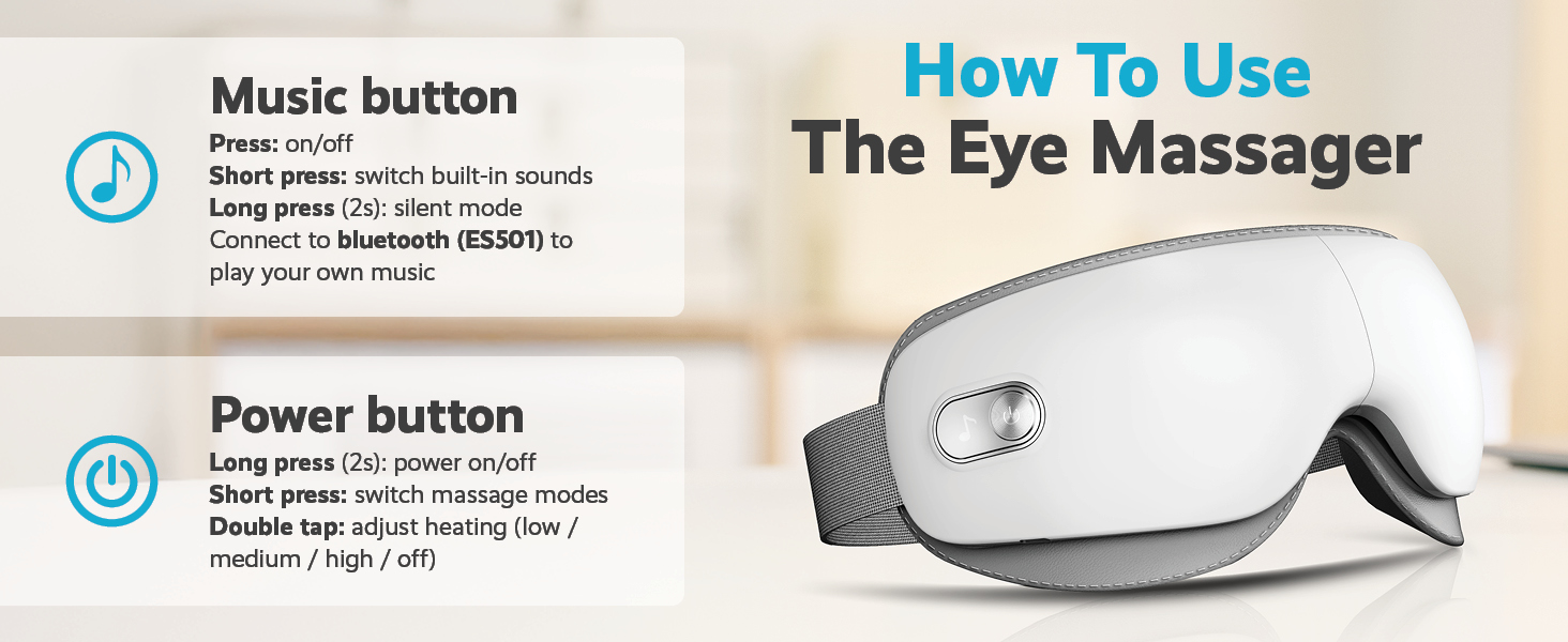 how to use the eye massager