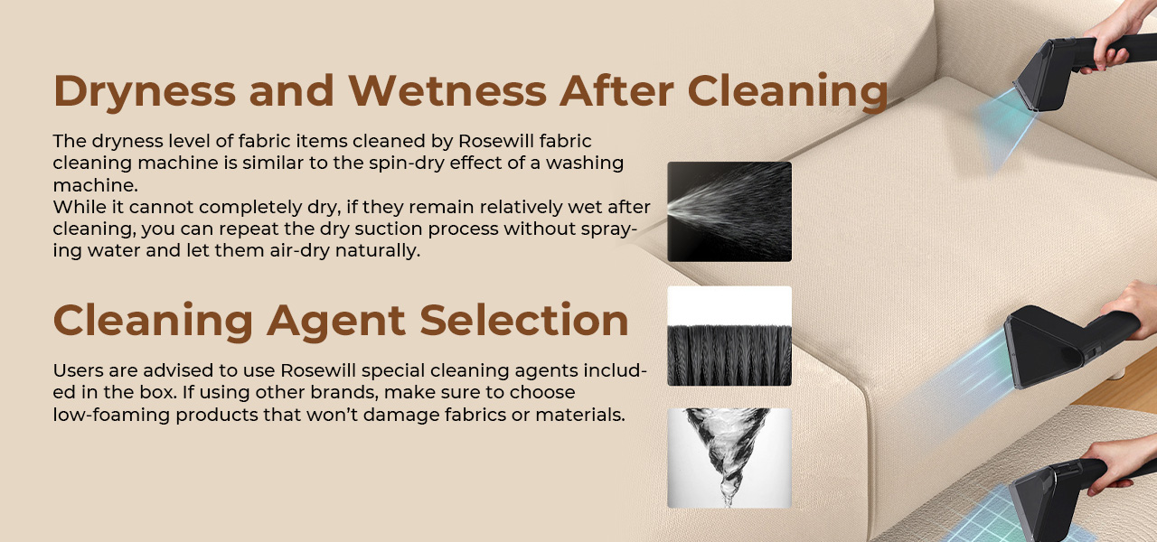 Rosewill Multi-Purpose Portable Carpet and Upholstery Cleaner functions