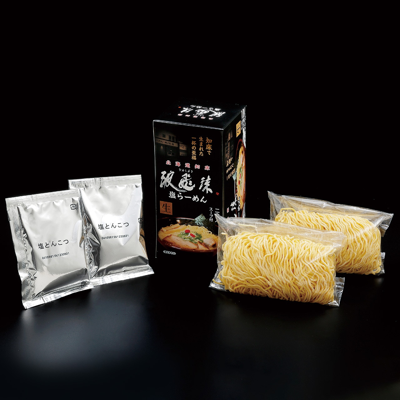 【日本直邮】日本 森住制面 2人份 波飞沫 盐味豚骨拉面