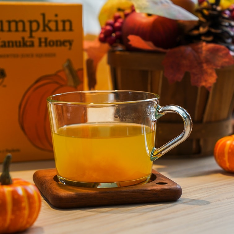 Product Detail - Pumpkin Squeeze - Pumpkin & Manuka Honey Probiotic Drink, 7 Packets* 1.01fl oz - image0