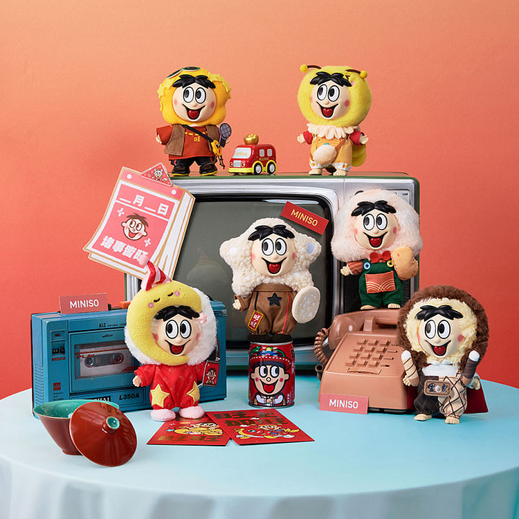 ワンワン ラッキーシリーズ ブラインドボックス ぬいぐるみ (ランダム) 1 ケース