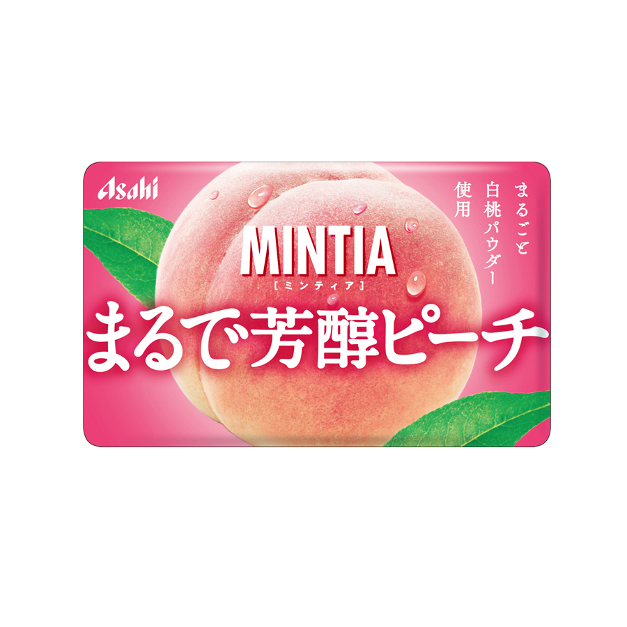 Get ASAHI Mintia Mints White Peach Flavor 50 tablets/ 1 box