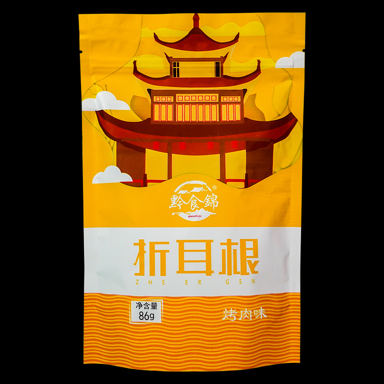 Qianshijin BBQ Fried Crispy Fish Root Snack 86 g